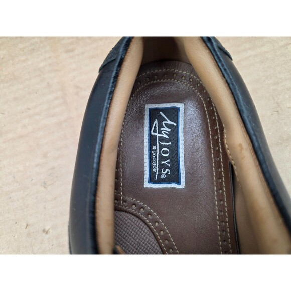 Footjoy Golf Shoes Mens Brown Black Leather Oxford MyJoys Spikeless 8  XXW 2OF main image 2